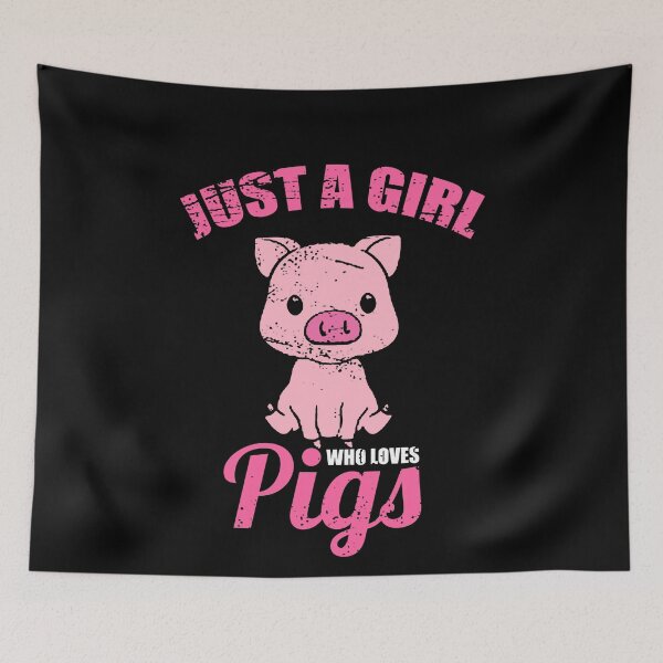 Item preview, Just A Girl Who Loves Pigs designed and sold by busydesign.