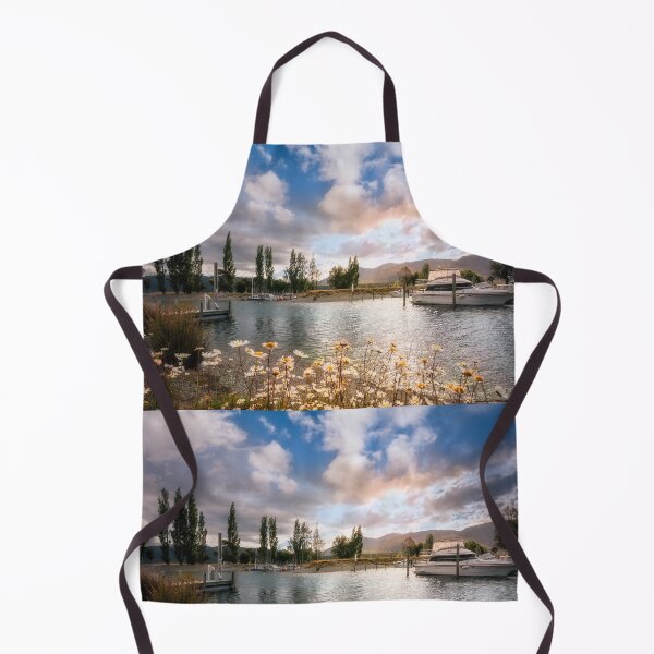 Item preview, Idyllic Landscape with daisies in the foreground at Te Anau Boating Club, New Zealand designed and sold by Danielasphotos.