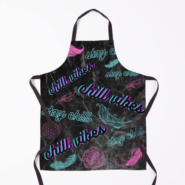Item preview, chill vibes, stay chill, black and neon designed and sold by zanybay.