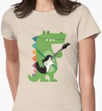Croco Rock Women's Fitted T-Shirt
