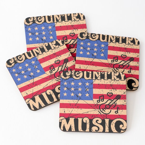 Item preview, Country Music Retro Vintage Guitar designed and sold by busydesign.