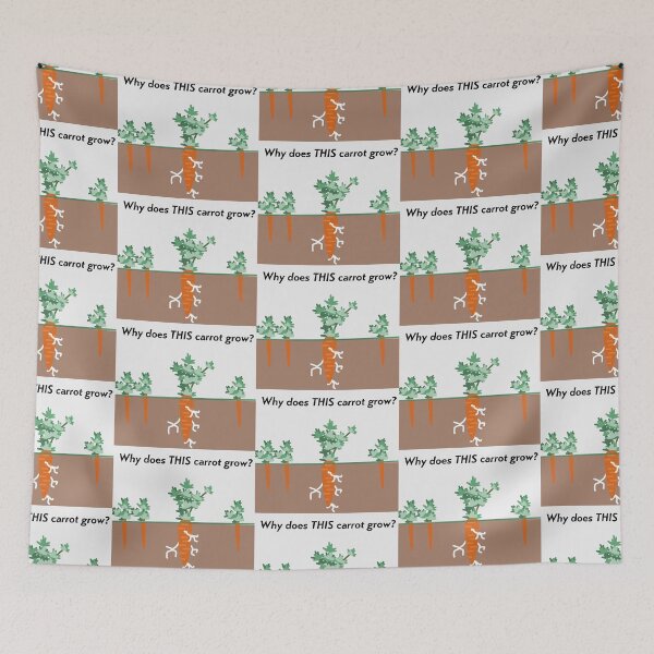 Item preview, Why Does This Carrot Grow v2 designed and sold by Logical Artist.