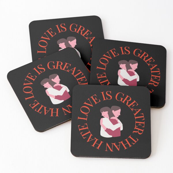 Item preview, LOVE IS GREATER THAN HATE Design designed and sold by LevelUpMerch.