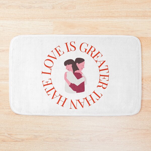 Item preview, LOVE IS GREATER THAN HATE Design designed and sold by LevelUpMerch.
