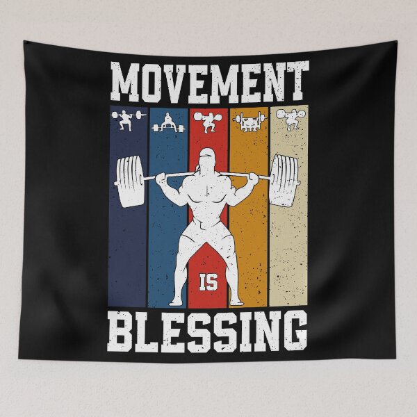 Item preview, Movement Is Blessing Encouraging Quotes designed and sold by YAHIA-14.