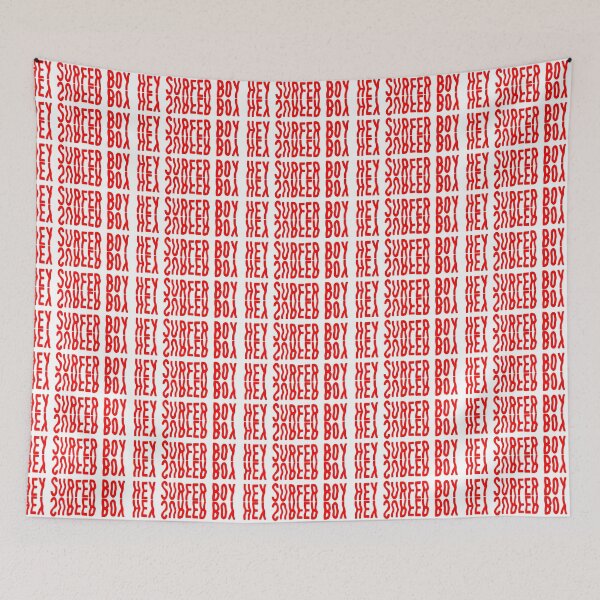 Item preview, Hey Surfer Boy (red) designed and sold by Mathew James.