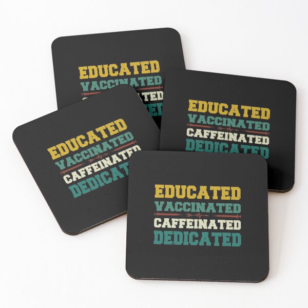 Item preview, Educated Vaccinated Caffeinated Dedicated Vintage designed and sold by thiag-o.