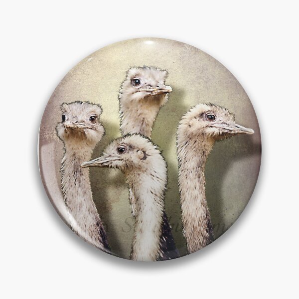 Item preview, pride of ostriches designed and sold by Trish Hart.