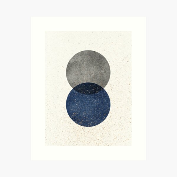 Item preview, Circle Abstract - Grey Navy Blue Texture designed and sold by moonlightprint.