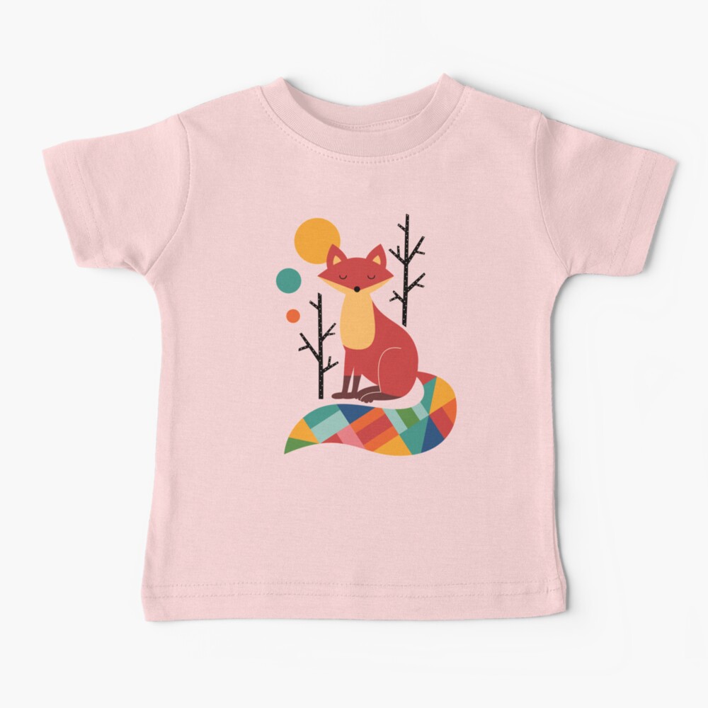 Rainbow Fox Baby T-Shirt