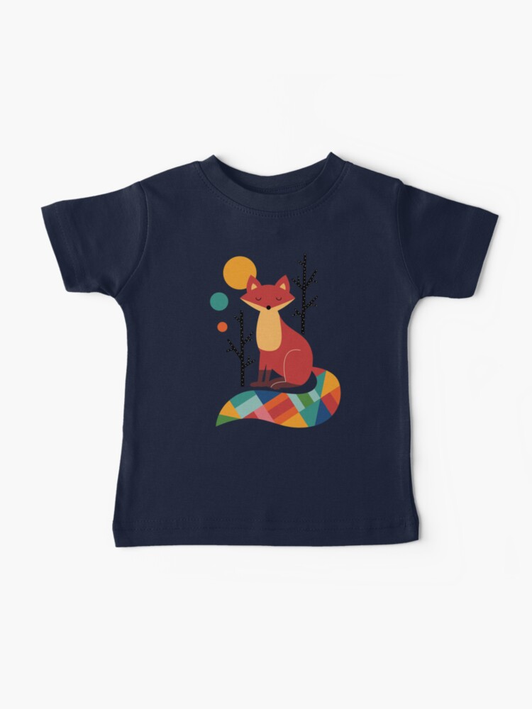 Thumbnail 1 of 2, Baby T-Shirt, Rainbow Fox designed and sold by AndyWestface.