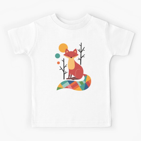 Rainbow Fox T-shirt enfant