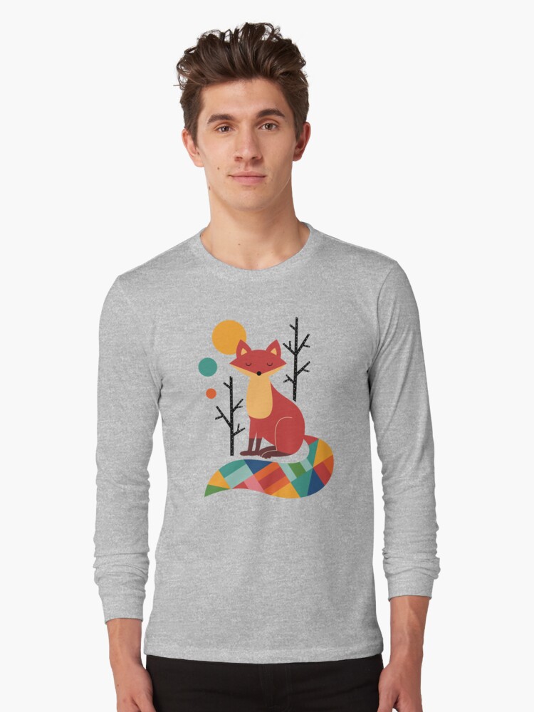 Thumbnail 1 von 5, Langarmshirt, Regenbogenfuchs designt und verkauft von AndyWestface.