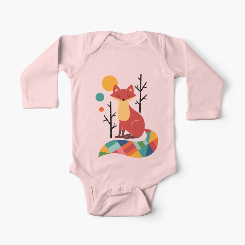 Rainbow Fox Baby One-Piece