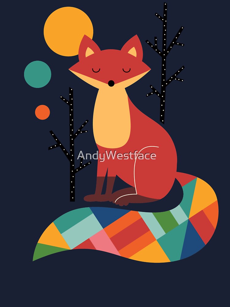 Thumbnail 2 of 2, Baby T-Shirt, Rainbow Fox designed and sold by AndyWestface.