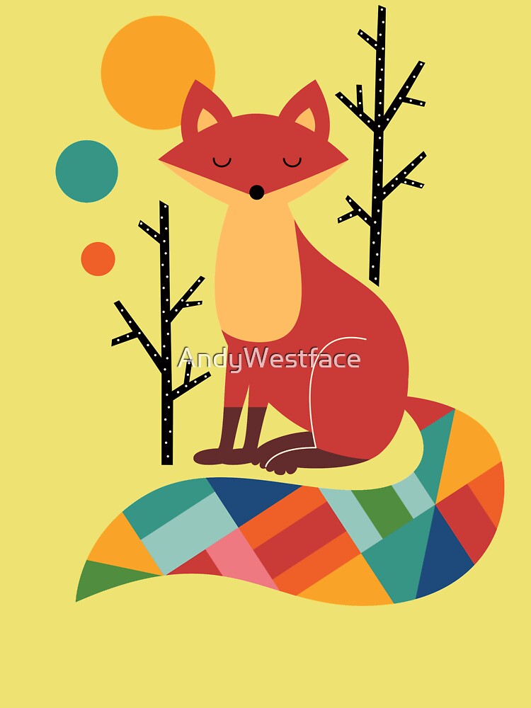 Thumbnail 2 of 2, Kids T-Shirt, Rainbow Fox designed and sold by AndyWestface.