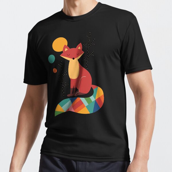 Rainbow Fox Active T-Shirt
