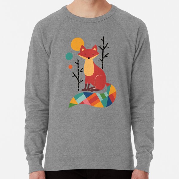 Rainbow Fox Lightweight Sweatshirt