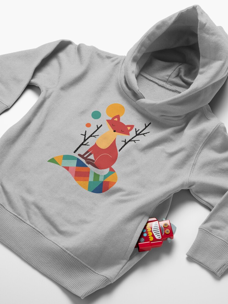 Alternate view of Rainbow Fox Toddler Pullover Hoodie