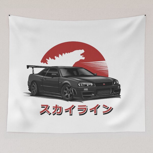Item preview, Monster Skyline GTR R-34 (Black) designed and sold by JioojiProject.