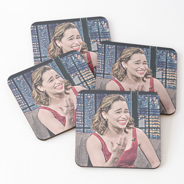 Item preview, Emilia Clarke laughing designed and sold by littledinosaurs.