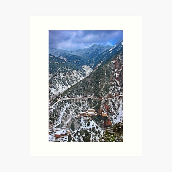 Item preview, Proussos monastery & the mountains of Evrytania designed and sold by Cretense72.