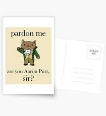 Alexander Hamilcat (Black Text) Postcards