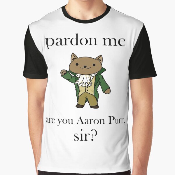 Pardon Me Are You Aaron Purr Sir Funny Adult Sized Alexander 