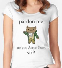 Alexander Hamilcat (Black Text) Women's Fitted Scoop T-Shirt