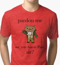 Alexander Hamilcat (Black Text) Tri-blend T-Shirt