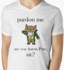 Alexander Hamilcat (Black Text) Men's V-Neck T-Shirt