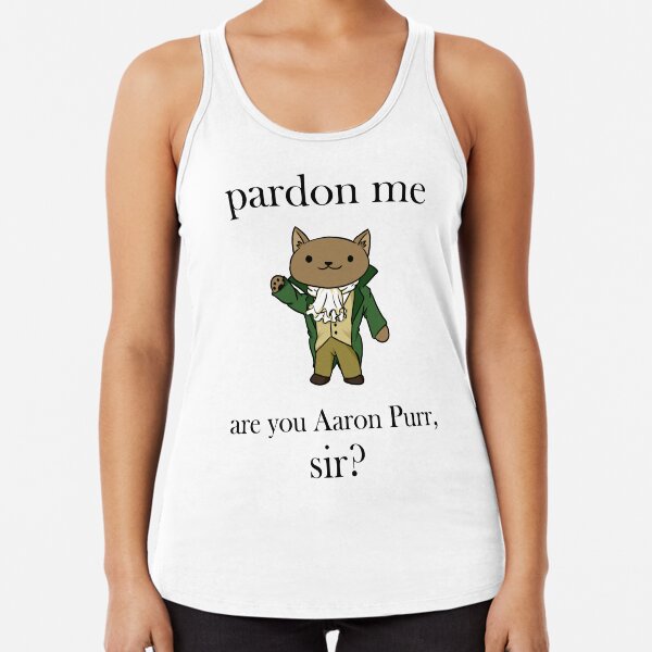Alexander Hamilcat (Black Text) Racerback Tank Top
