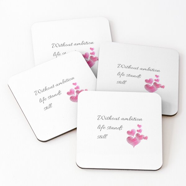 Item preview, 'Without ambition life stands still' Affirmation designed and sold by Jennifer Morcom.
