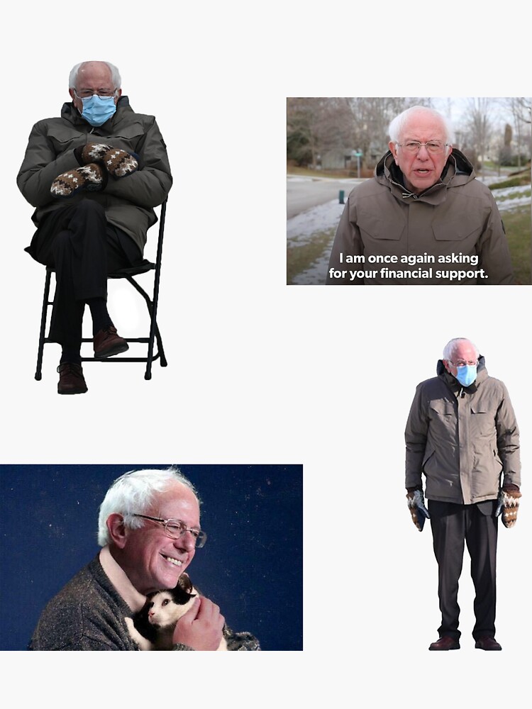 Thumbnail 3 von 3, Sticker, Bernie Sanders Sticker Pack designt und verkauft von wyskiski.