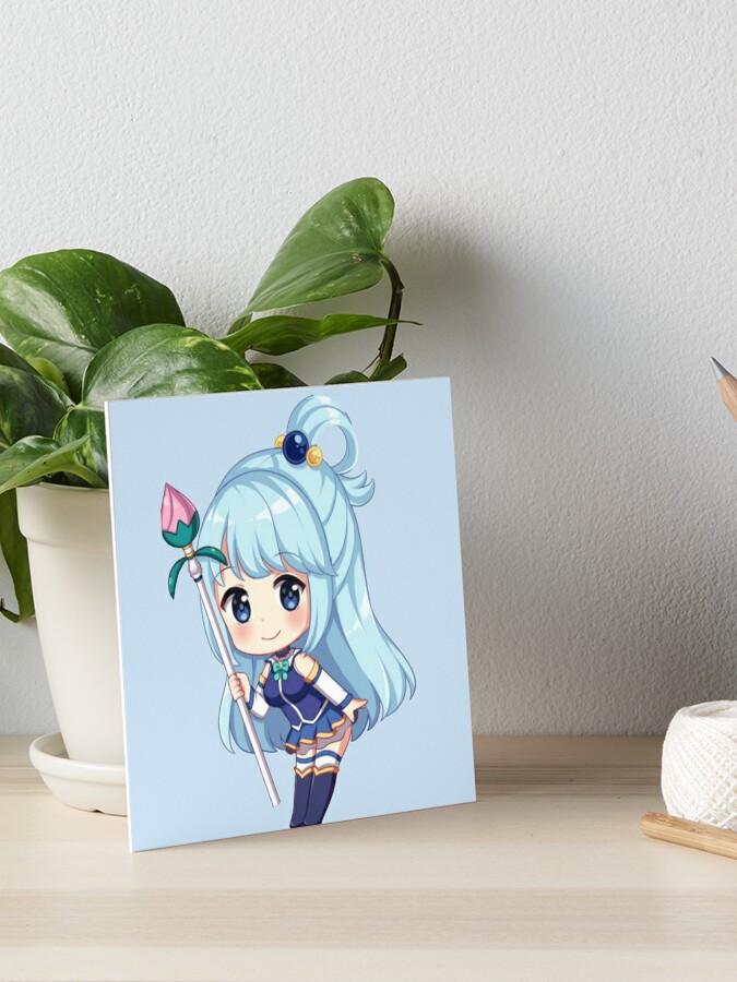 Chibi Aqua - Konosuba | Art Board Print