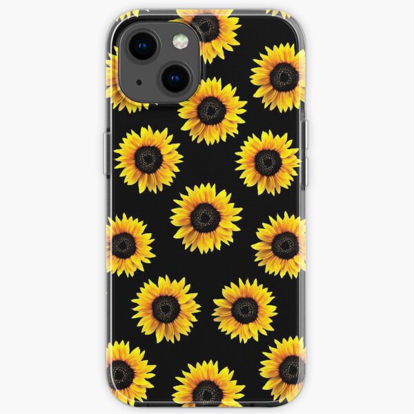 Helle Sonnenblumenkoffer iPhone Flexible Hülle