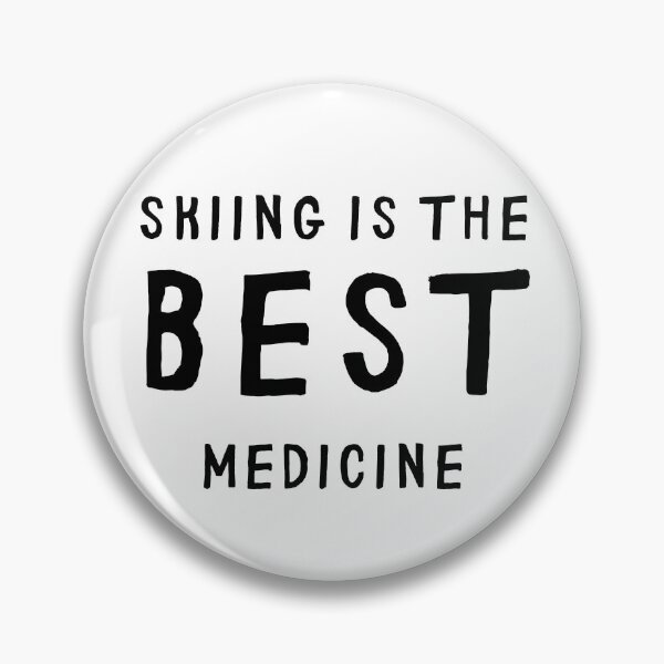 Item preview, Skiing is the best medicine. designed and sold by TheGreenGoat.