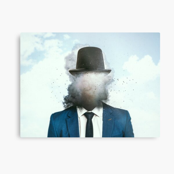 Cloudy Metal Print