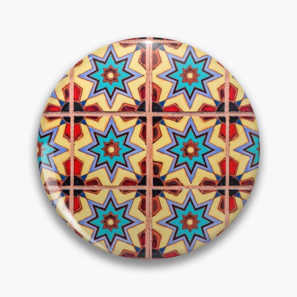 Item preview, Eastern tile pattern - blue, red and yellow designed and sold by Joejo19.