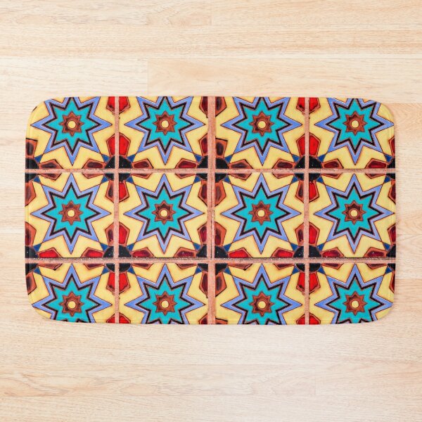 Item preview, Eastern tile pattern - blue, red and yellow designed and sold by Joejo19.