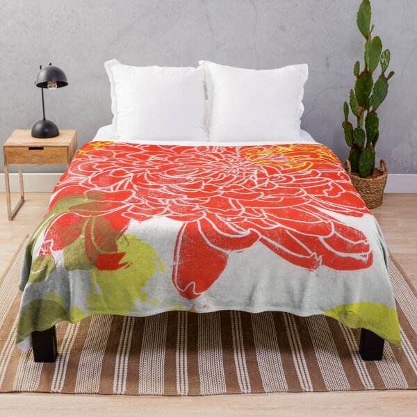 Item preview, dalia roja: grabado y linograbado designed and sold by kosarandrea.