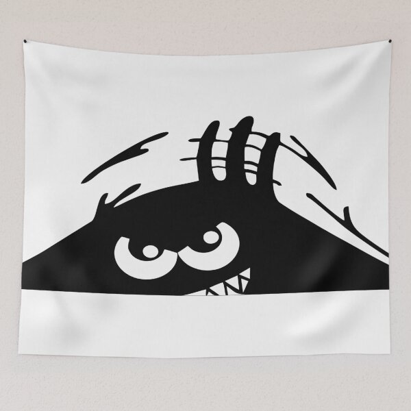 Item preview, Peeking Monster Jackey Awesome 1X Scary Black model C designed and sold by Joni77.