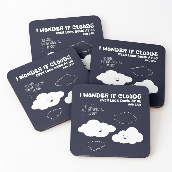 Item preview, Cute Humor Cartoon Clouds Idiots Quote Funny Graphic designed and sold by sillyquestions.