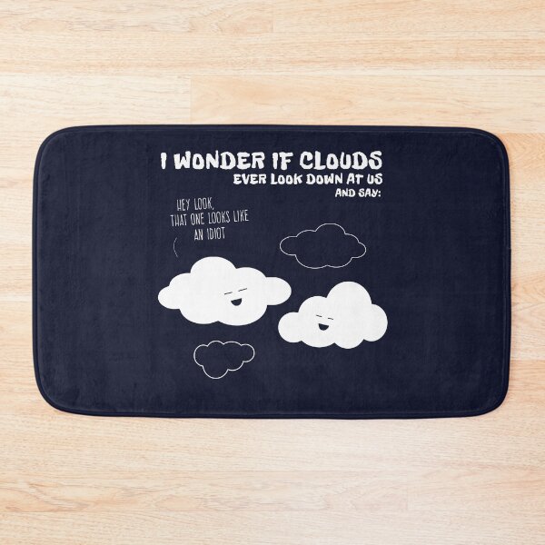 Item preview, Cute Humor Cartoon Clouds Idiots Quote Funny Graphic designed and sold by sillyquestions.