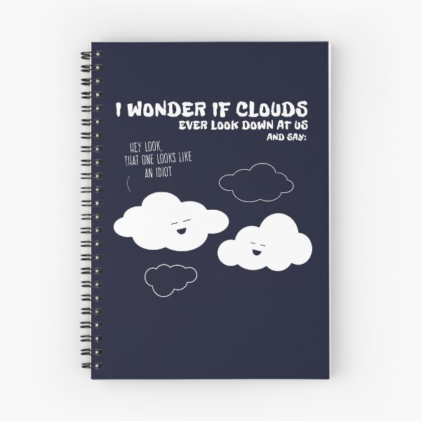 Item preview, Cute Humor Cartoon Clouds Idiots Quote Funny Graphic designed and sold by sillyquestions.