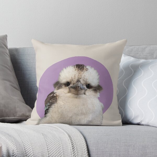 David The Kookaburra Throw Pillow