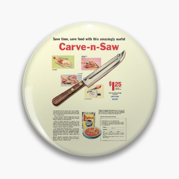Item preview, CARVE N SAW KNIFE ADVERT - "SAWS BONES!" designed and sold by ThrowbackAds.