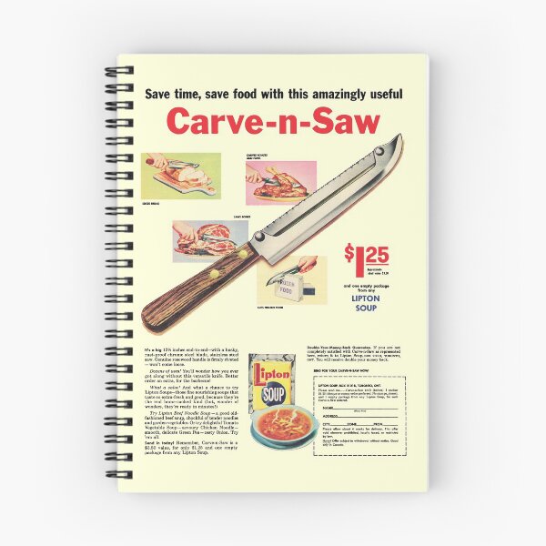 Item preview, CARVE N SAW KNIFE ADVERT - "SAWS BONES!" designed and sold by ThrowbackAds.