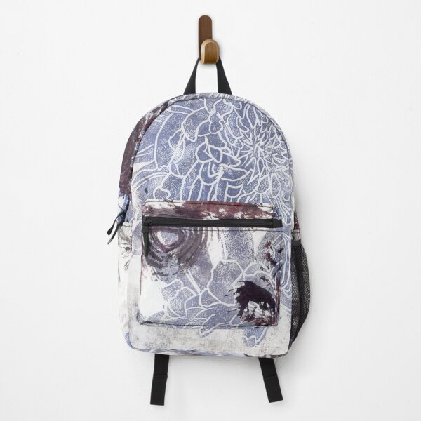 Item preview, blue dahlia and black apple: printmaking designed and sold by kosarandrea.