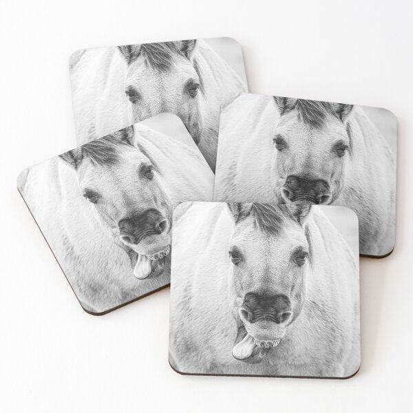 Item preview, Yawning horse, sticking tongue out designed and sold by Melissa Peltenburg.